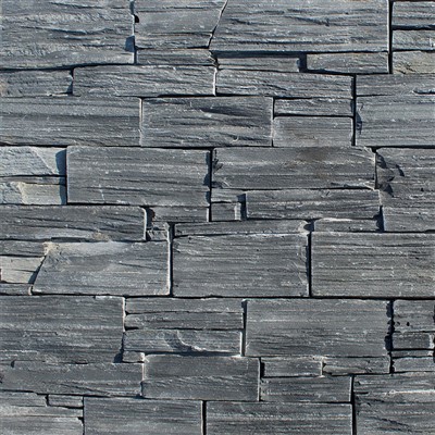 بلیک سلیٹ وال کلیڈنگ اصلی پتھر کے پینل JRN-018